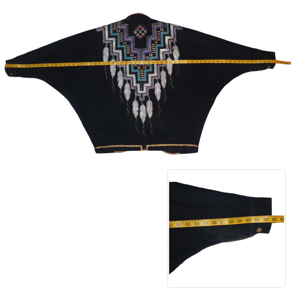 Mary Ann Nibbelink Sundance Vintage Handpainted Denim Jacket Medium Southwest - Picture 10 of 14